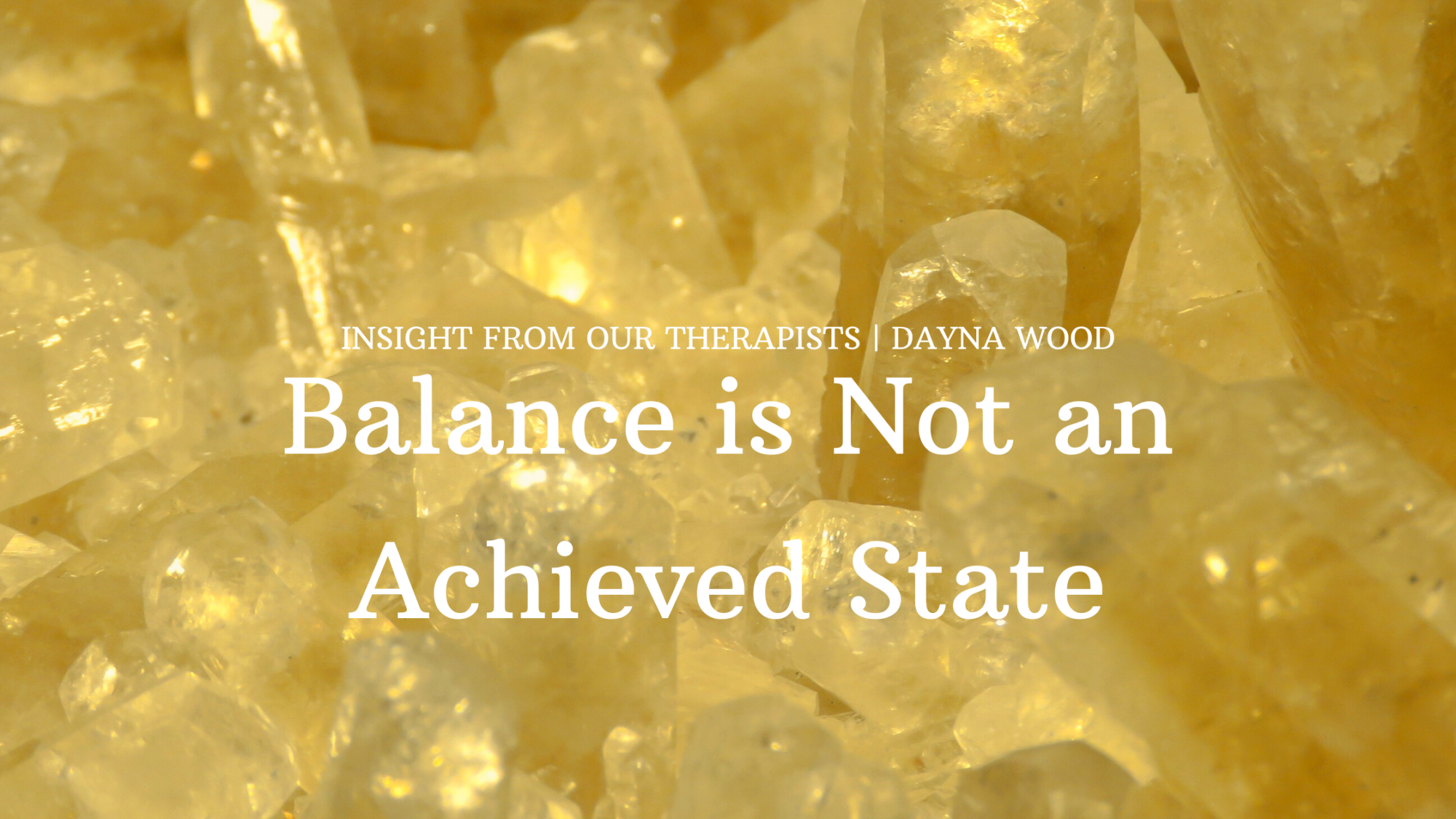 Read more about the article Balance is Not an Achieved State…