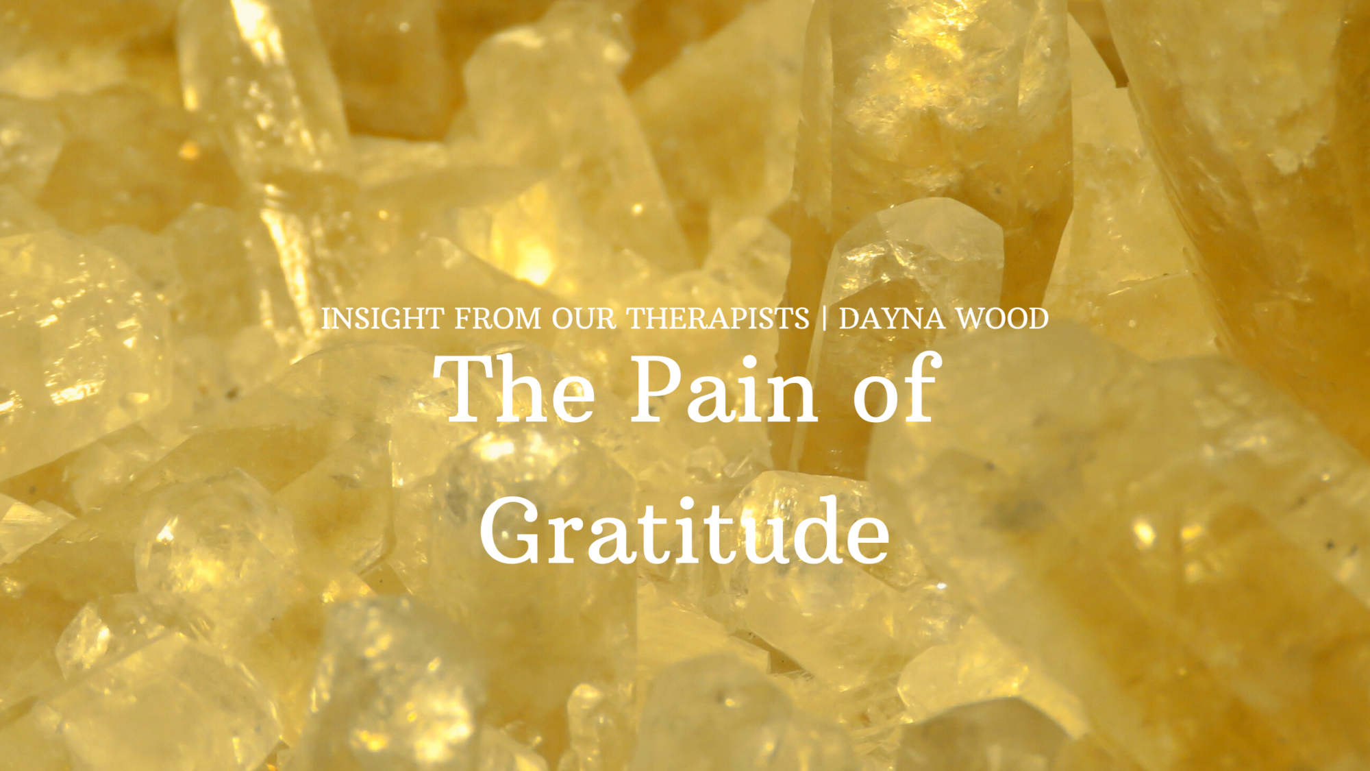 Read more about the article The Pain of Gratitude