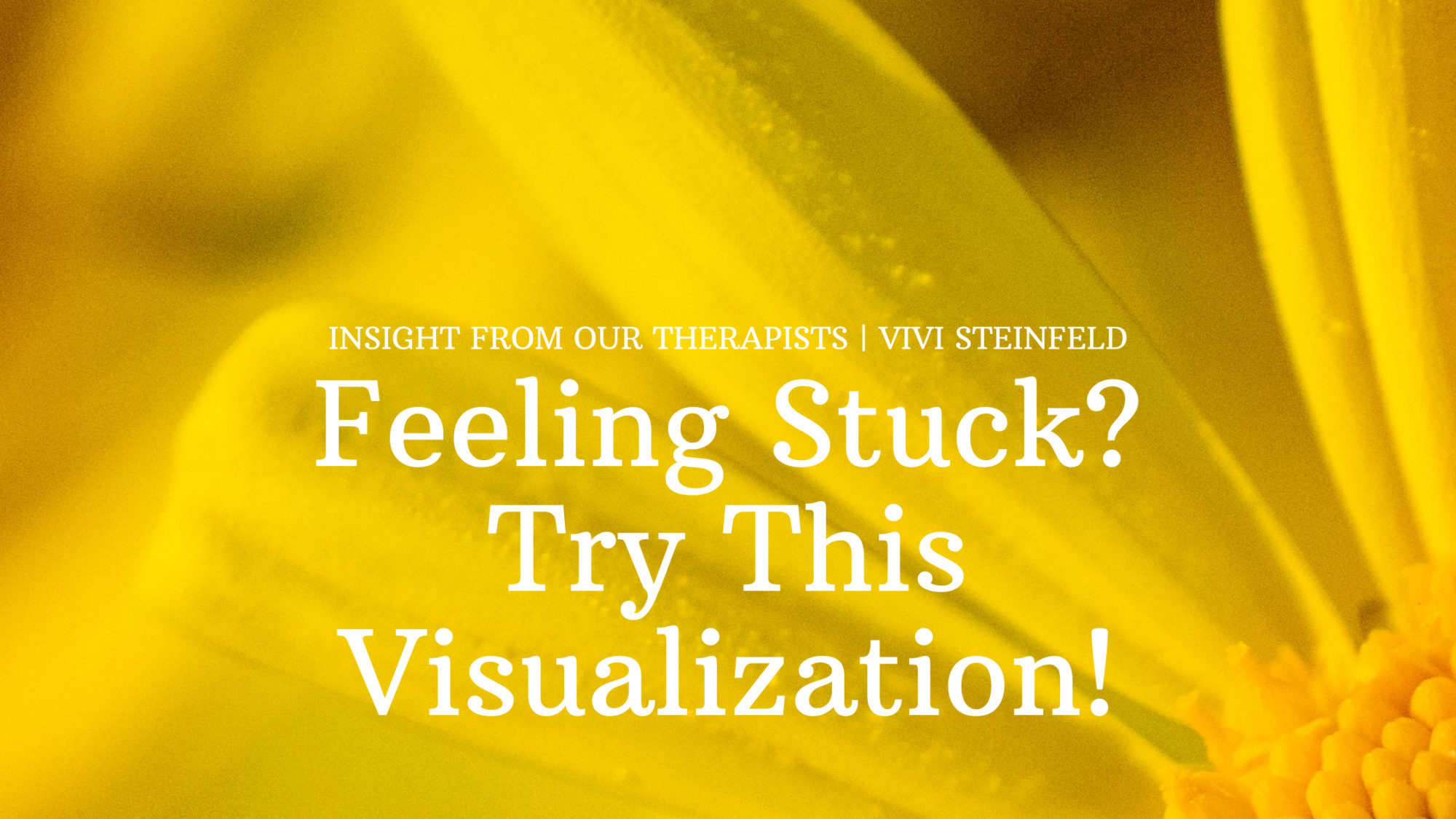 Read more about the article Feeling Stuck? Try This Visualization!