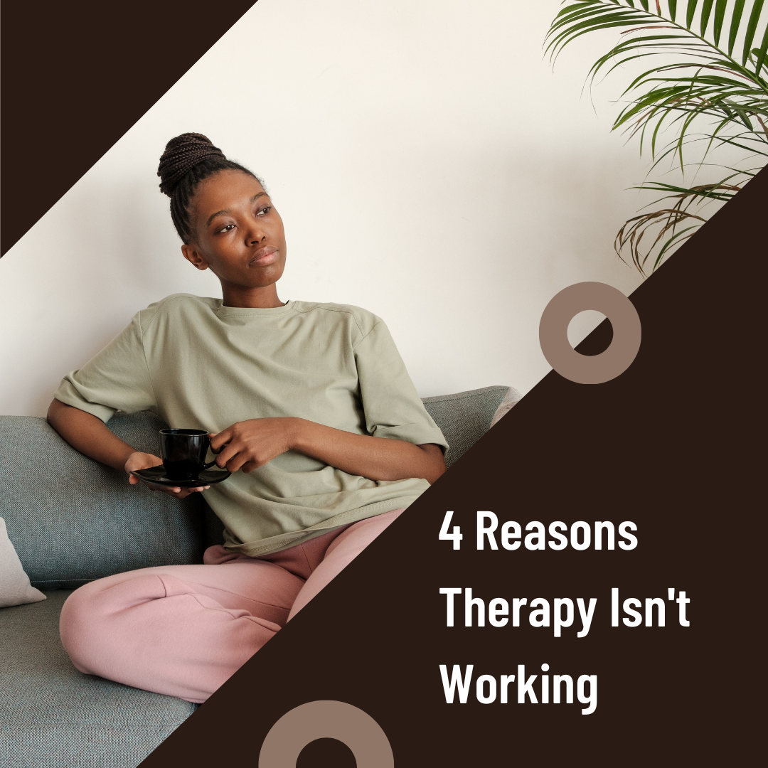 a woman sitting on the couch to represent therapist